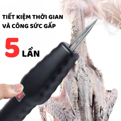 [Mới Nhất] Máy Nhổ Lông Gà Vịt Cầm Tay – Tích Điện, Động Cơ Mạnh Mẽ