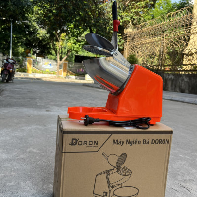 Máy Bào Đá, Máy Bào Đá Tuyết 2 LƯỠI, 2 NẮP Công Suất 300W/500W Thương Hiệu Doron