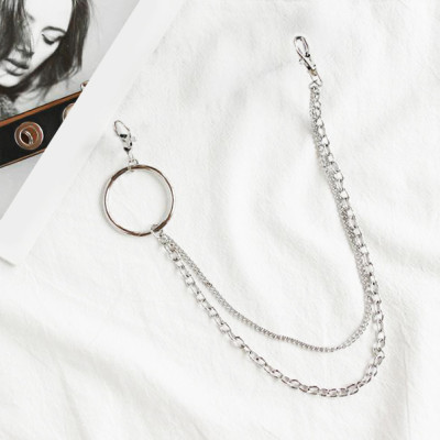 Thắt lưng nữ phụ kiện titan thép 2 tầng cá tính