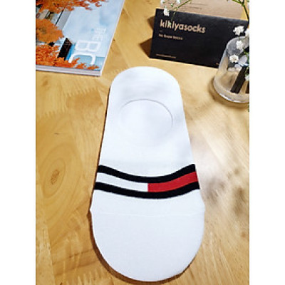 Tất vớ lười nữ sọc ngang Kikiya cao cấp Hàn Quốc W-N-009