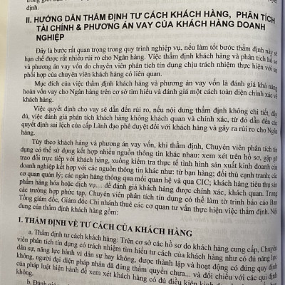 Thẩm Định Tín Dụng Quy Định Về Quản Lý Rủi Ro - Luật Các Tổ Chức Tín Dụng 