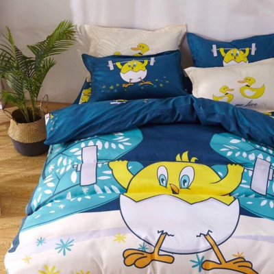 Bộ drap và vỏ chăn cotton Classic Kid VCK2010 ( 4 món )