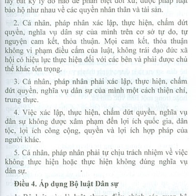 Bộ Luật Dân Sự Nước Cộng Hòa Xã Hội Chủ Nghĩa Việt Nam (Có Hiệu Lực Thi Hành Từ Ngày 01/01/2017)