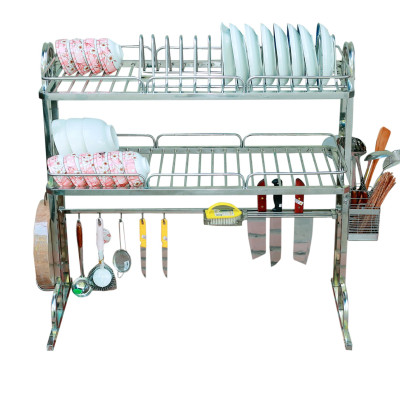 Kệ để bát đĩa đa năng thông minh . Giá để đồ chén đĩa trên bồn rửa bát ( inox 304 không rỉ)