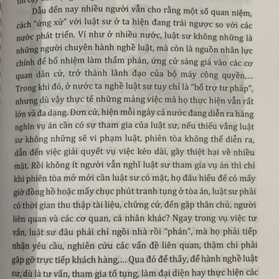 Luật Sư và Nghề Luật Sư Ở Việt Nam