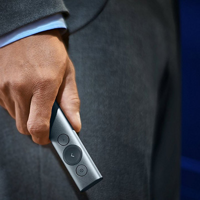 Bút trình chiếu từ xa Logitech Spotlight - không dây đến 30m, kết nối Bluetooth và USB, phóng to để nhấn mạnh, điều khiển con trỏ bật video - Hàng chính hãng