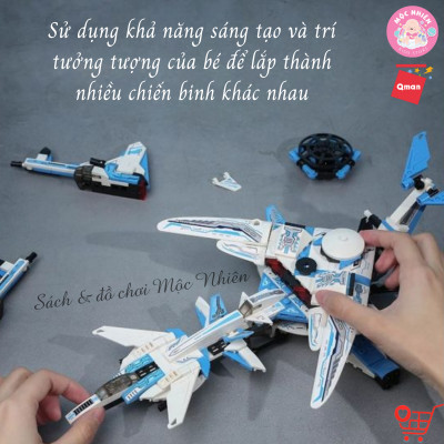 Đồ Chơi Lắp Ráp Xếp Hình Qman 41106 - Biệt Đội Tiên Phong - Máy Bay Chiến Đấu Thiên Hà