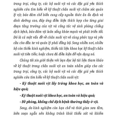 Kỹ Thuật Nuôi Vịt Khoa Học An Toàn Và Hiệu Quả