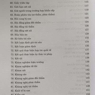 Thuật ngữ pháp lý tố tụng hình sự
