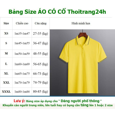 Áo Thun Có Cổ Cá Sấu Mè Thời Trang 24h Màu Xanh Ya Siêu Nhẹ Mát