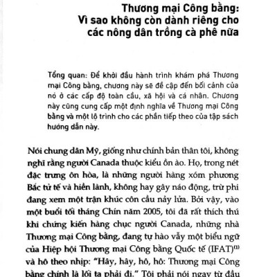 Dẫn Nhập Về Thương Mại Công Bằng