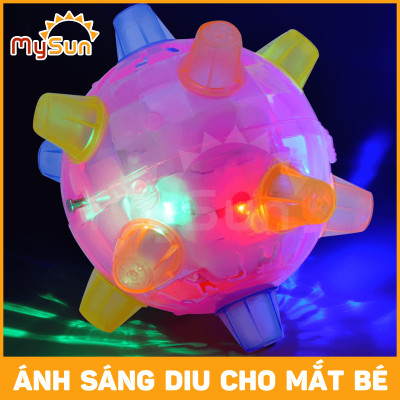 Bóng gai nảy phát sáng cao su đồ chơi có đèn cho bé MySun 