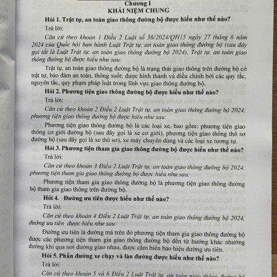 Xử phạt vi phạm hành chính về trật tự, an toàn giao thông trong lĩnh vực giao thông đường bộ