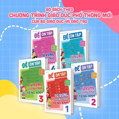 Sách - Đề Ôn Tập Từ Vựng Và Cấu Trúc Tiếng Anh Lớp 5 - Megabook