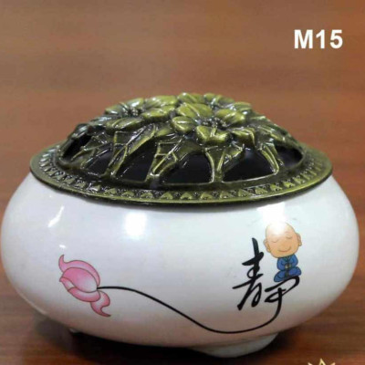 Lư sứ xông trầm cao cấp của nhà An Nhiên Việt Nam Multicoloured thánh  hoả trung  trầm Dầu Thơm Phòng Dầu Thơm trung  trầm tượng  gỗ khai  quang