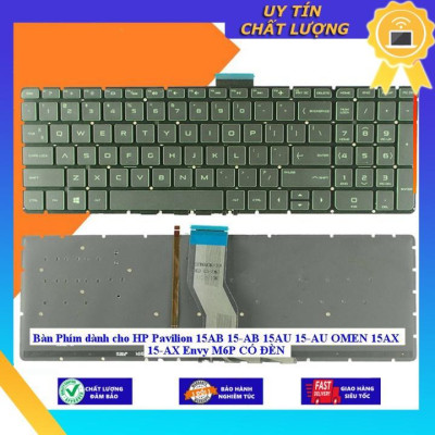 Bàn Phím dùng cho HP Pavilion 15AB 15-AB 15AU 15-AU OMEN 15AX 15-AX Envy M6P CÓ ĐÈN - ĐEN XANH - CÓ ĐÈN - Hàng Nhập Khẩu New Seal