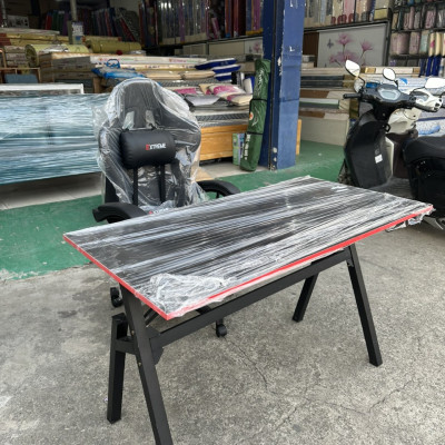 Bộ bàn ghế Gaming Tundo Hàng nhập khẩu 60 x 120 x 75 cm và ghế Livestreams