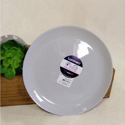 Đĩa (dĩa) thủy tinh nông lòng Luminarc Diwali Granit 19cm P0704 | Hàng chính hãng