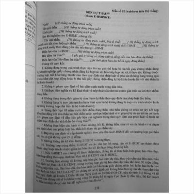 Sách Hướng Dẫn Cung Cấp, Đăng Tải Thông Tin về Lựa chọn Nhà Thầu và Mẫu Hồ Sơ Đấu Thầu Trên Hệ Thống Mạng Đấu Thầu Quốc Gia (Quyển 2) (V2512D)