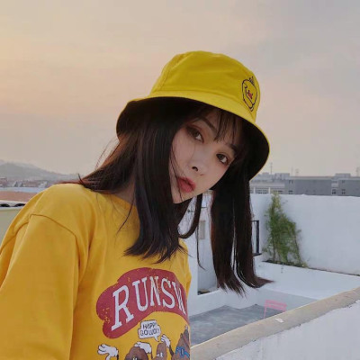 Nón Bucket Nam 2 Lớp Thêu Chú Vịt Vàng, Mũ Tai Bèo Nữ Vành Che Nắng