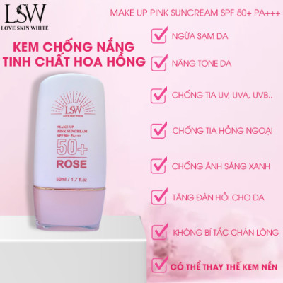 Kem Chống Nắng Bảo Vệ và Nâng Tone Da SPF 50+ PA+++ LSW