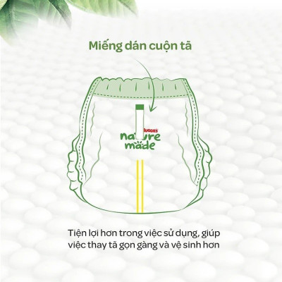 Tã/Bỉm quần siêu cao cấp Huggies Platinum Nature Made size XL38 (38 miếng)