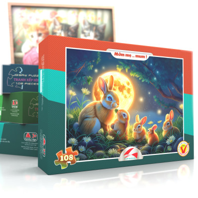 Tranh xếp hình Tia Sáng Móm mẹ...mum! ( 108 mảnh)