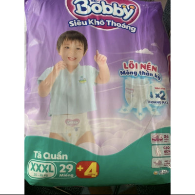 Tặng Thêm 4 Miếng Bên Trong - Tã quần Bobby XXXL29 - Tã Quần Trẻ Em Bobby XXXL Size Đại Cho Bé Từ 20-35kg - Hsd mới