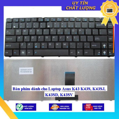 Bàn phím dùng cho Laptop Asus K43 K43S K43SJ K43SD K43SV - Hàng Nhập Khẩu New Seal