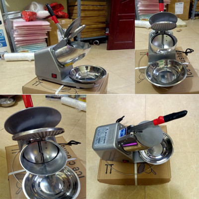 Máy Bào Đá, Máy Xay Đá Tuyết 2 Lưỡi Nắp Nhôm Đa Năng