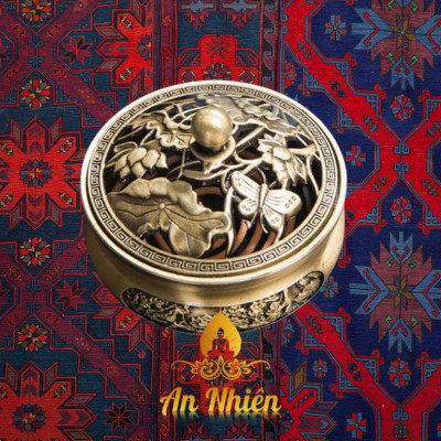 Lư Xông Trầm Hương PHƯƠNG BẢO ÂN - Đỉnh Đốt Nhang - Đồ Thờ Cúng Lư Hợp Kim Đồng thánh  hoả Dầu Thơm Phòng Dầu Thơm trung  trầm Nước Hoa tượng  gỗ