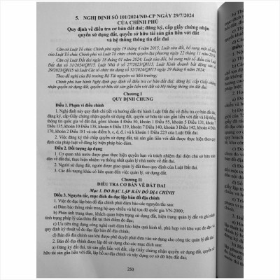 Sách Tổng Hợp Luật Đất Đai năm 2024 và Các Nghị Định, Thông Tư Hướng Dẫn Thi Hành - V2489D