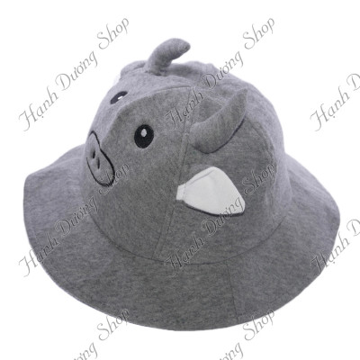 Nón bucket con trâu dành cho bé gái từ 2 - 5 tuổi, kiểu dáng con trâu độc đáo, ngộ nghĩnh - Hạnh Dương