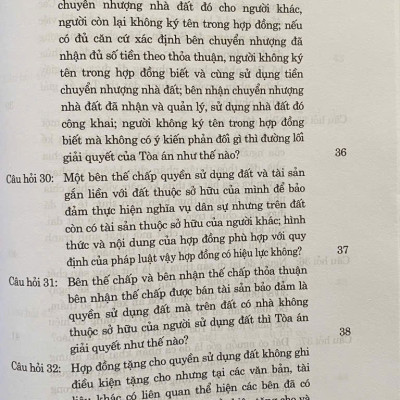 100 câu hỏi giải quyết tranh chấp về đất đai tại Toà án