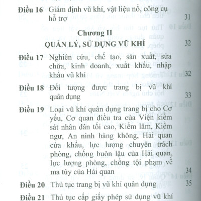 Luật Quản Lý, Sử Dụng Vu Khí, Vật Liệu Nổ Và Công Cụ Hỗ Trợ Năm 2024