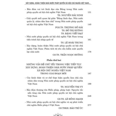 Xây dựng, hoàn thiện nhà nước pháp quyền xã hội chủ nghĩa Việt Nam. Giai đoạn mới, yêu cầu mới - bản in 2024