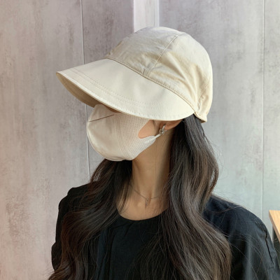Mũ chống nắng  nửa đầu Hàn Quốc có nút  đeo khẩu trang, nón vành rộng có túi  để khẩu trang , dây  rút điều chỉnh kích thước  giúp chống nắng, chống gió, che nắng phong cách thời trang hiện đại , trẻ trung
