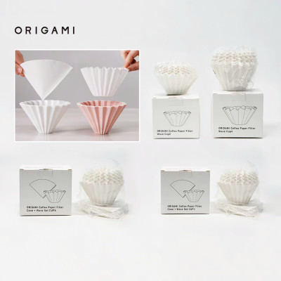 Giấy lọc 50 tờ hình tròn Wave cho phễu kalita 155 185 ORIGAMI