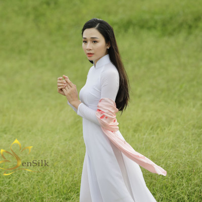 Khăn Choàng Cổ Lụa Cao Cấp Vẽ Hoa Đào SenSilk 180x55cm, Tơ Lụa Bảo Lộc Cao Cấp, Khăn Quấn Cổ Thời Trang Cao Cấp