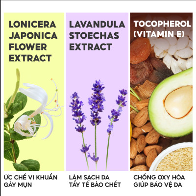 Combo bảo vệ da trắng sáng Lalamos Nước tẩy trang 280ml + Kem chống nắng nhụy Kim Ngân Hoa tone up unisex 50ml