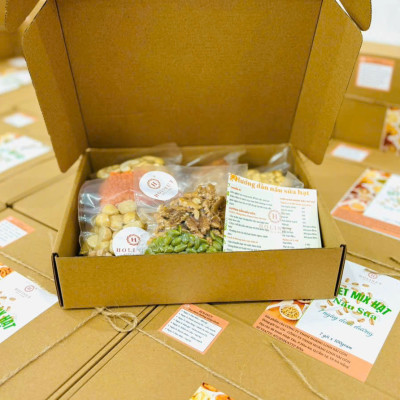 Set mix hạt nấu sữa - 7 ngày dinh dưỡng không trùng lặp/ Thương hiệu Holinut 