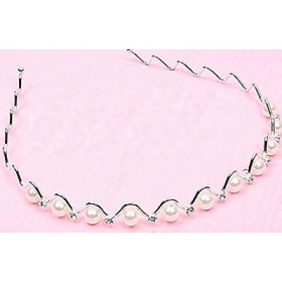 Bờm Tóc Đính Đá Và Ngọc Trai Nhân Tạo - Kiểu Dáng Hàn Quốc