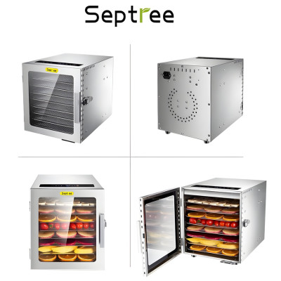 Máy sấy thực phẩm chuyên nghiệp dung tích 16.2 lít, 8 khay Thương hiệu Mỹ cao cấp Septree DBC-08A01 - Hàng Nhập Khẩu (BH 1 NĂM)