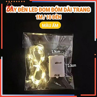 Đèn dây trang trí Têt decor Đèn LED dây fairy light trang trí treo tường, Dây đèn led đom đóm