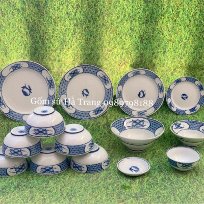 Bộ đồ ăn thờ cúng thắp hương gia tiên