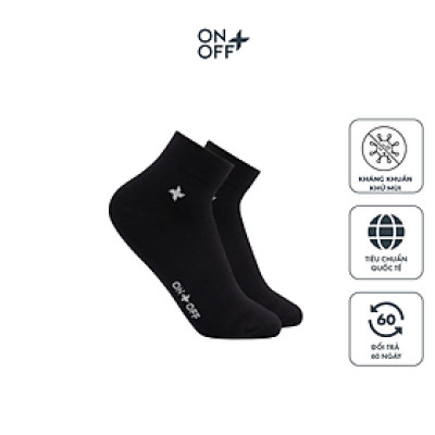 Tất vớ nữ cotton cổ ngắn ONOFF kháng khuẩn khử mùi thoáng khí thấm hút vượt trội 16AE24A030