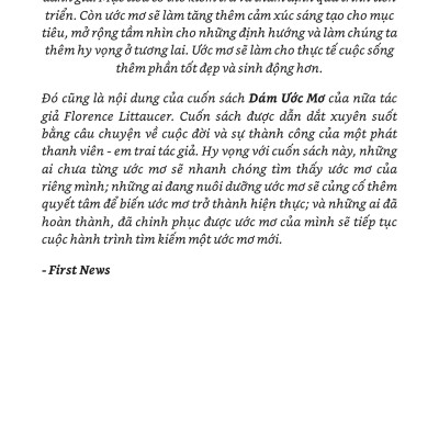  Dám Ước Mơ - Khơi nguồn sức mạnh của ước mơ để vươn tới thành công