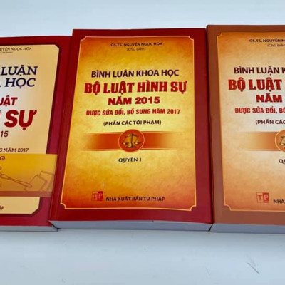 Combo 3 Cuốn: Bình Luận Khoa Học Bộ Luật Hình Sự 2015 Được Sửa Đổi, Bổ Sung Năm 2017 (Phần Chung) + (Phần Các Tội Phạm) - Quyển 1 + (Phần Các Tội Phạm) - Quyển 2