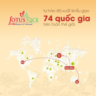 Gạo Nhật Sushi Lotus Rice 5kg - Chuẩn nhà hàng Nhật