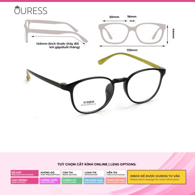 Gọng Kính TR90 Siêu Nhẹ Siêu Bền Thời Trang – Hàng Chính Hãng 68109